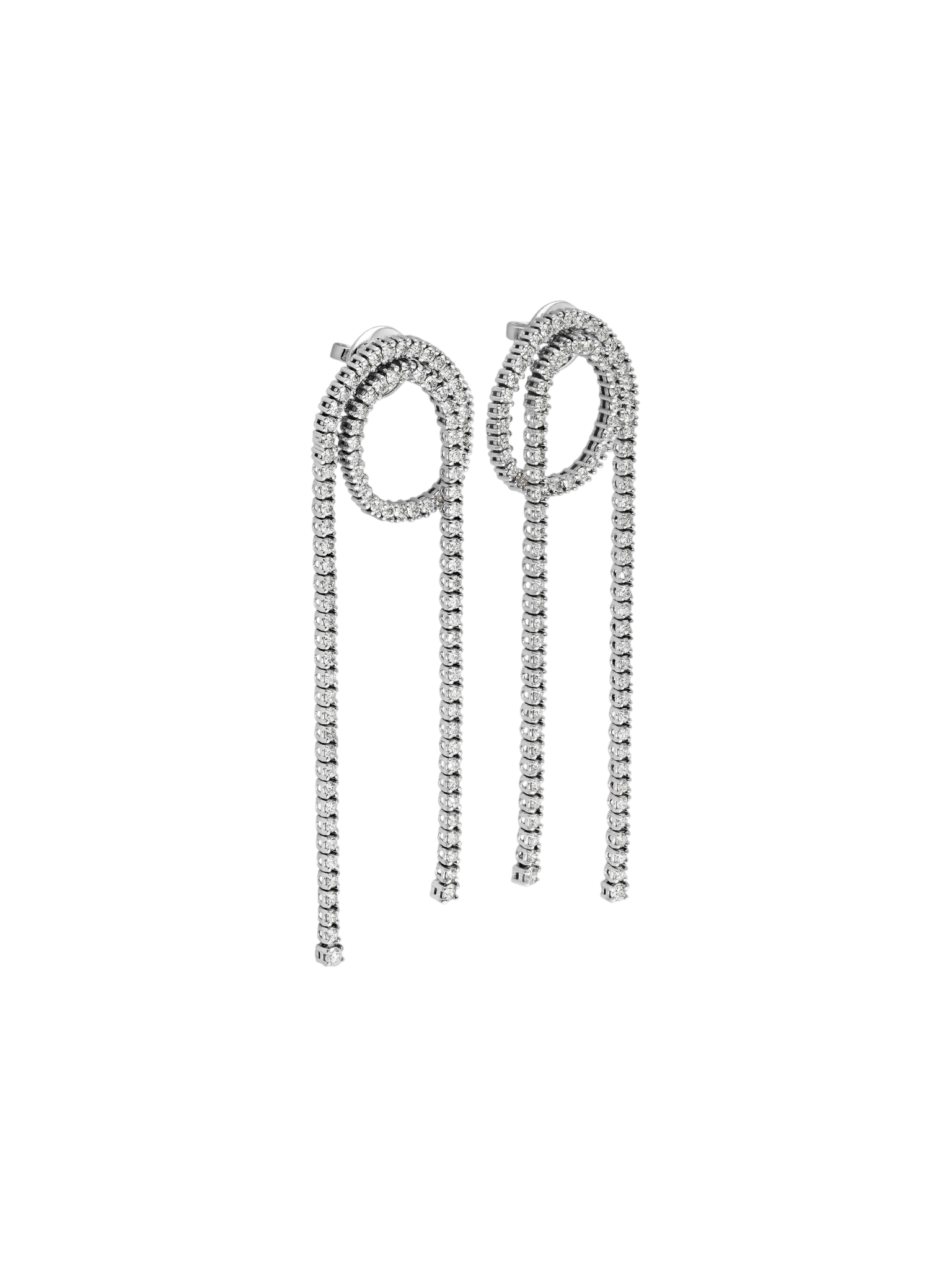 Loop tennis earrings